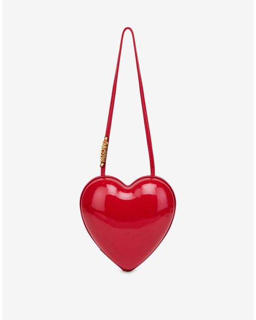 Moschino Red Heartbeat Shoulder Bag