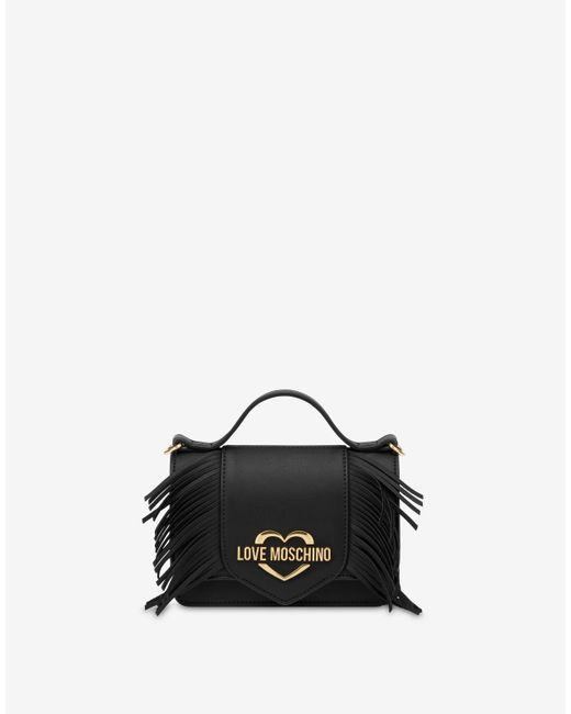 Moschino Black Fringes Mini Bag