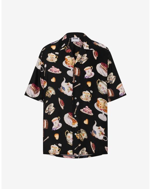 Camicia di Moschino in Black da Uomo