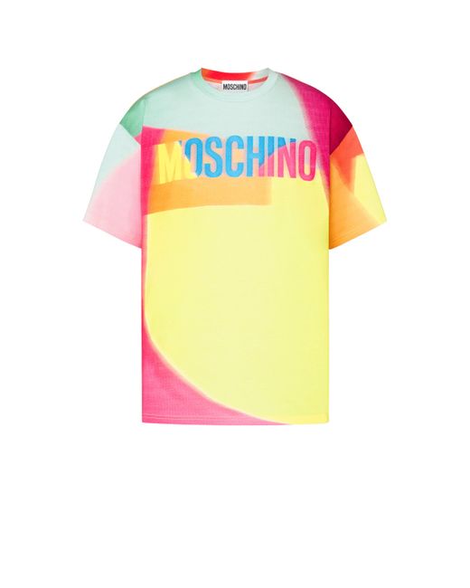 Moschino Multicolor Projection Print T-shirt for men
