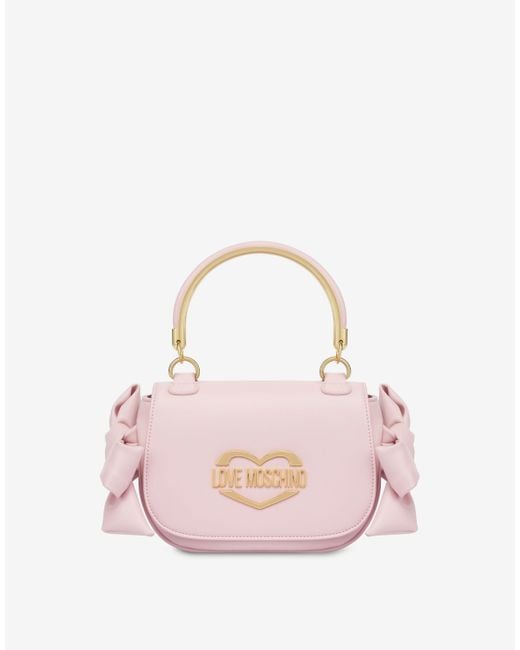 Mini Bag A Mano Bowie di Moschino in Pink