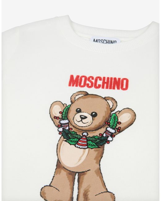 Moschino White Teddy Bear Cotton Jersey T-Shirt