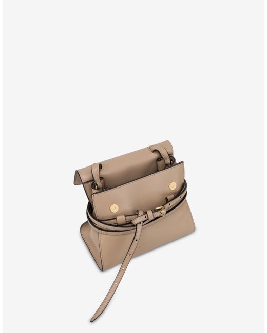 Moschino Natural Tie Me Bag Small