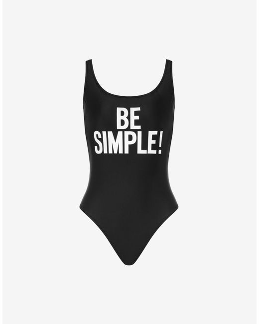 Moschino Black Be Simple! Swimsuit