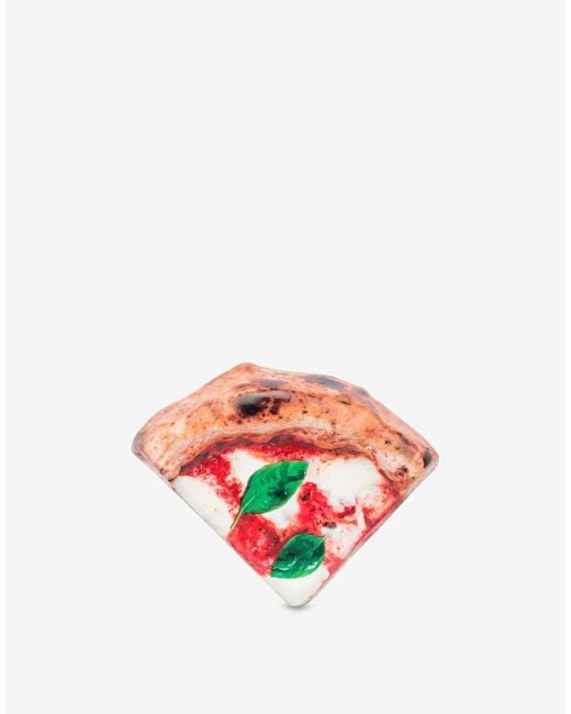 Moschino White Pizza Bag