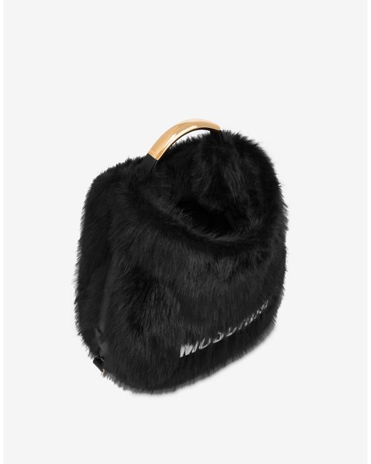 Moschino Black Handle Me Medium Bag