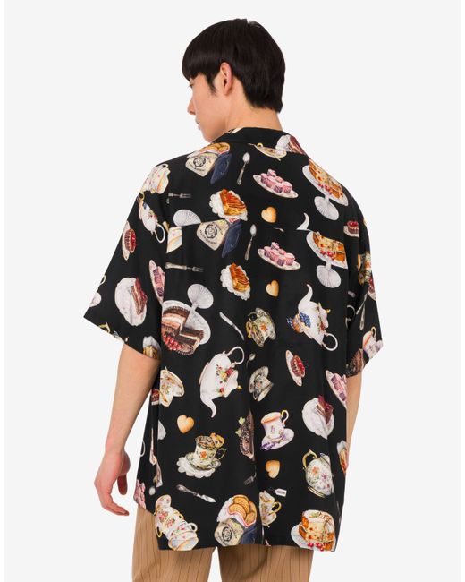 Camicia di Moschino in Black da Uomo