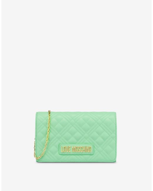 Moschino Green Quilted Smart Daily Bag