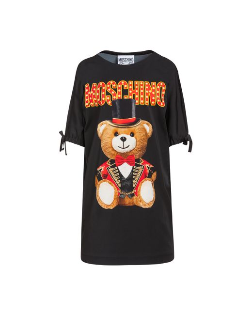 Moschino Black Circus Teddy Bear T-shirt Dress