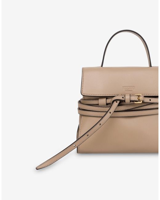 Moschino Natural Tie Me Bag Small