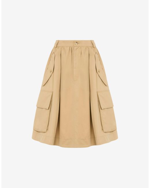 Moschino Natural Cotton Cloth Skirt