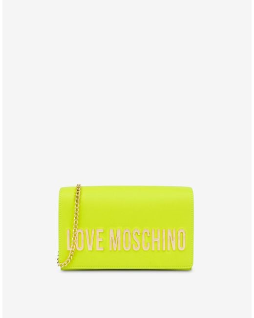 Moschino Yellow Smart Daily Bag Maxi Lettering
