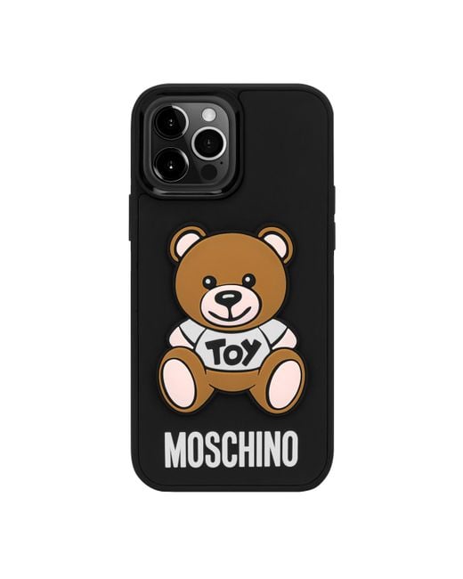 Moschino Teddy Bear Iphone 13 Pro Max Cover in Black | Lyst UK