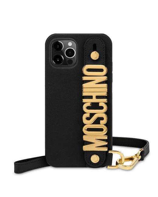 Moschino Lettering Logo Iphone 12 Pro Max Cover in Black Lyst UK