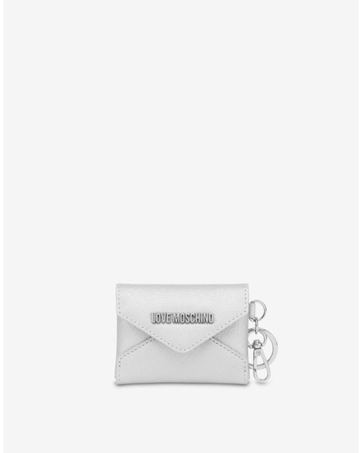 Moschino White Love Gift Capsule Mini Envelope Pouch