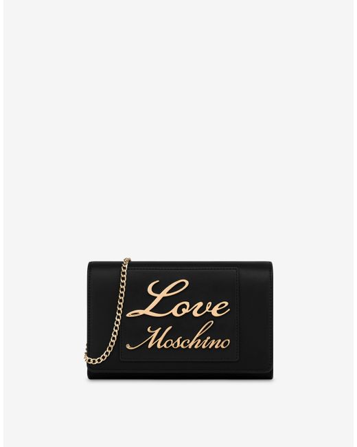 Moschino Black Lovely Love Shoulder Bag