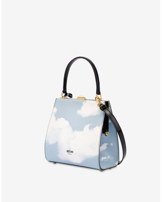 Moschino White Archive Clouds Handbag