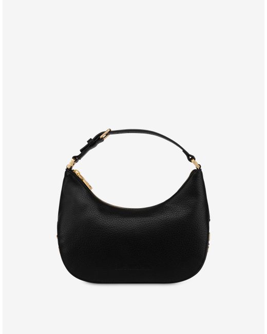 Sac Hobo Moschino Femme En Cuir - Noir - Taille Medium - Réf. 2427A731980021555 - Neuf Avec étiquettes