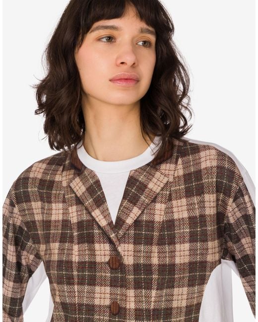 Moschino Brown Printed Organic Cotton Jersey T-Shirt