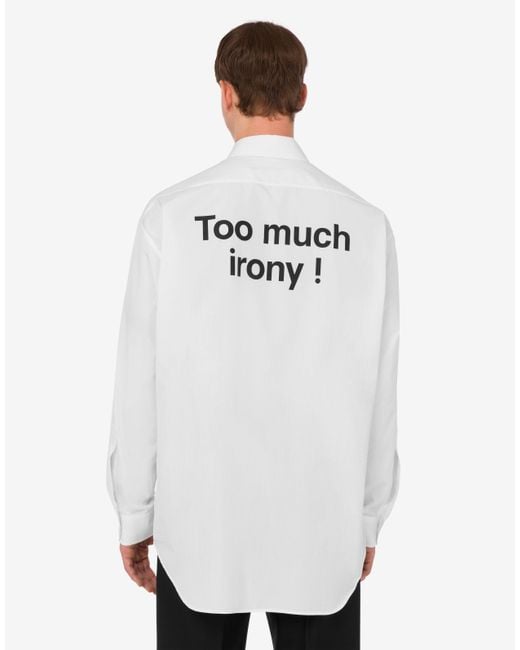 Camicia di Moschino in White da Uomo