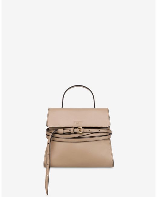 Moschino Natural Tie Me Bag Small