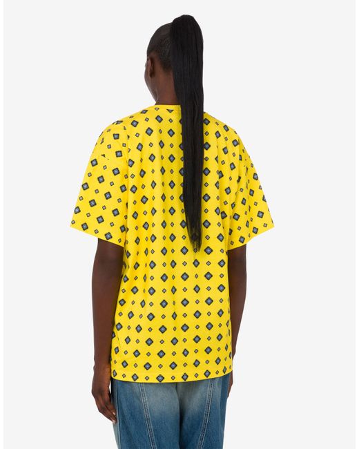 Moschino Yellow Teddy Bear Organic Cotton Jersey T-Shirt