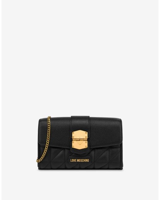 Sac Smart Daily Bag Click Heart Moschino en coloris Black