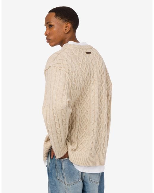 Moschino Natural Shetland Wool Pullover for men