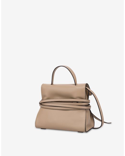 Moschino Natural Tie Me Bag Small