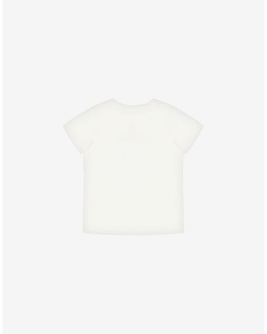 Moschino White Teddy Bear Cotton Jersey T-Shirt