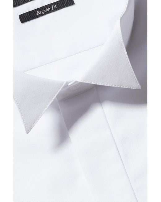 double cuff wing collar shirt