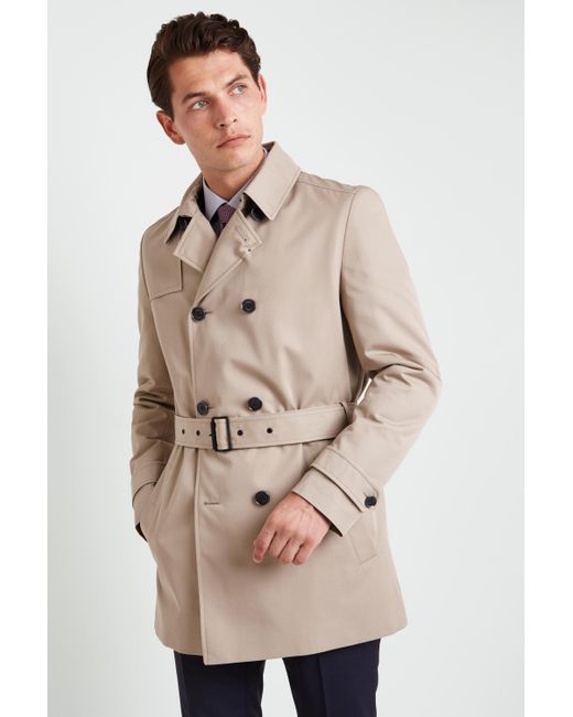 HUGO Multicolor Maluks Double Breasted Trench Coat for men
