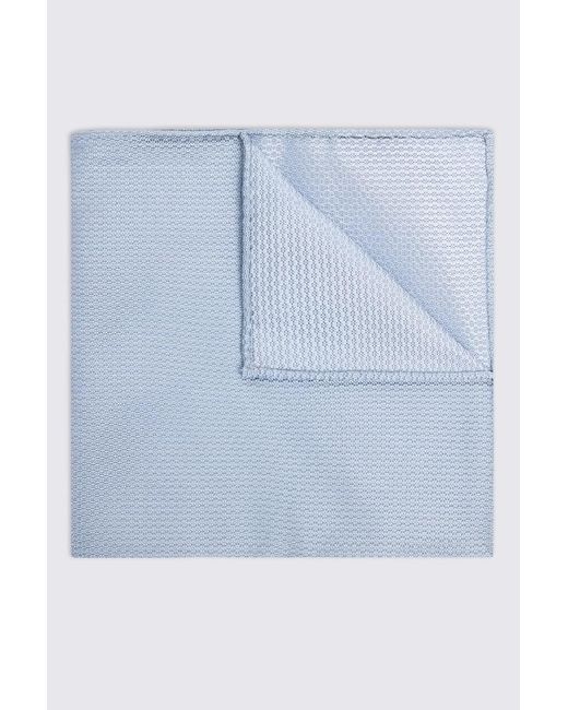 Silk semi plain Blue Sky Silk Semi-Plain Pocket Square for men