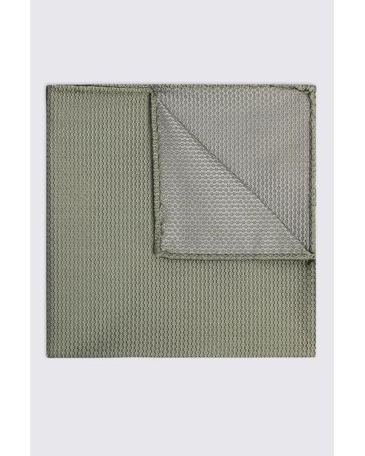 Silk semi plain Gray Sage Silk Semi-Plain Pocket Square for men