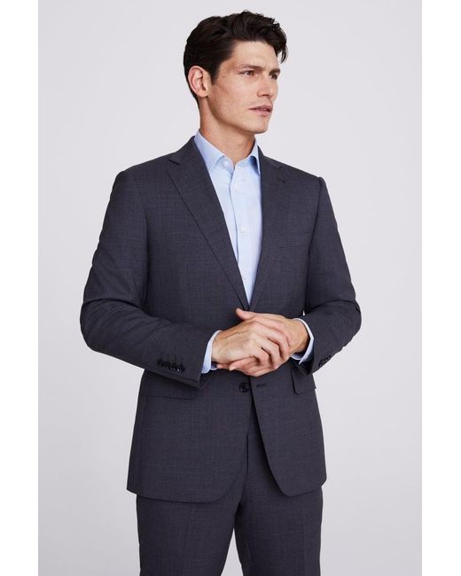 Zegna Blue Italian Tailored Fit Suit Jacket for men