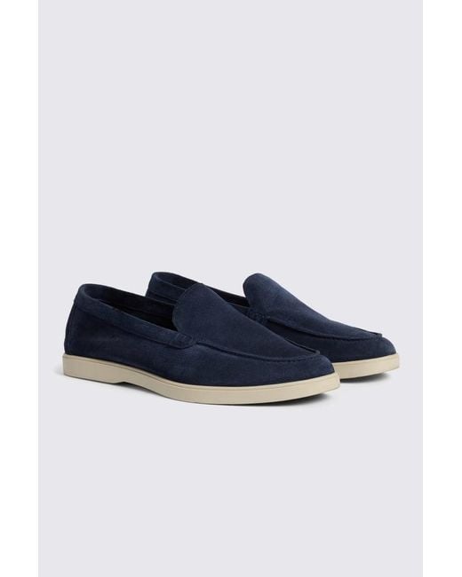 Moss Bros Blue Lewisham Relaxed Shoes for men