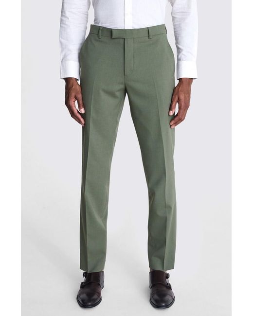 Ted Baker Green Tailored Fit Trousers for men