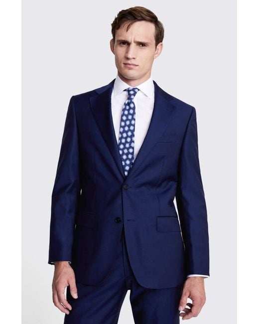 Lanificio F.lli Cerruti Dal 1881 Blue Italian Tailored Fit Twill Suit Jacket for men