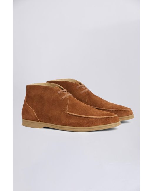 Moss Bros Brown Tobacco Chukka Boots for men