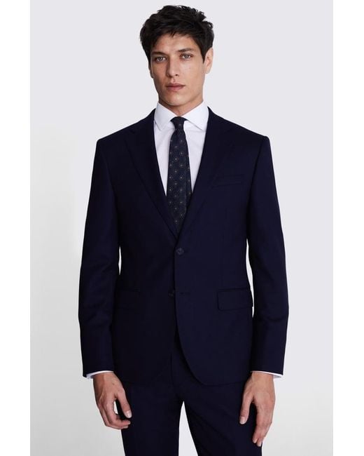 Reda Blue Italian Slim Fit Hopsack Suit Jacket for men