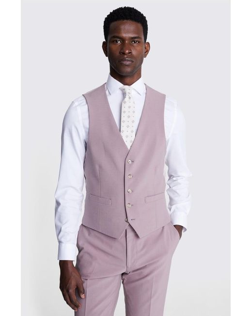 DKNY Purple Slim Fit Dusty Waistcoat for men