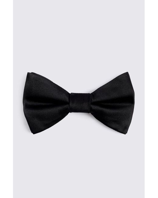 Moss Bros Black Pre-Tied Bow Tie for men