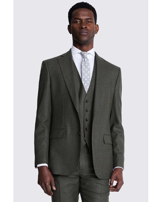 Moss Bros Gray Tailored Fit Performance Suit Jacket for men