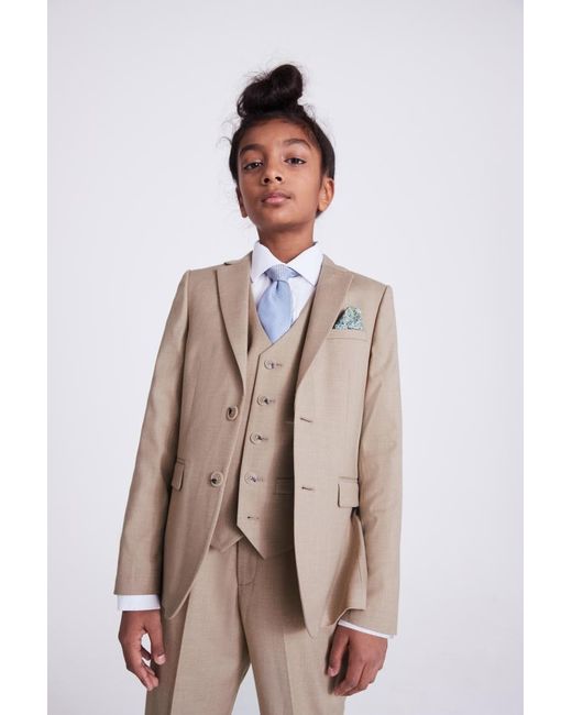 Moss Bros Brown Boys Blonde Camel Suit Jacket for men