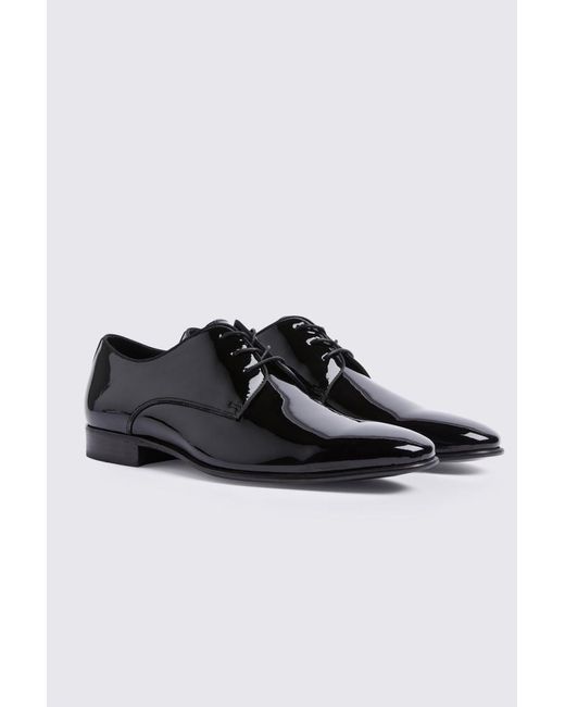 John White Black Ivy Patent Dress Shoes for men