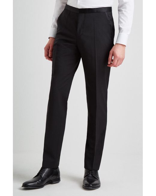 HUGO Satin Slim Fit Black Tuxedo 