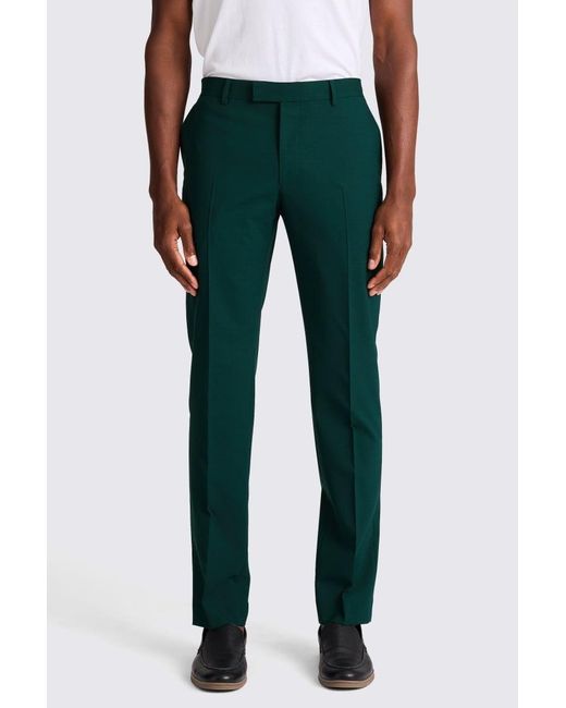 DKNY Green Slim Fit Dark Trousers for men