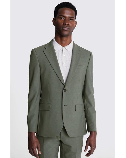 DKNY Green Slim Fit Sage Suit Jacket for men