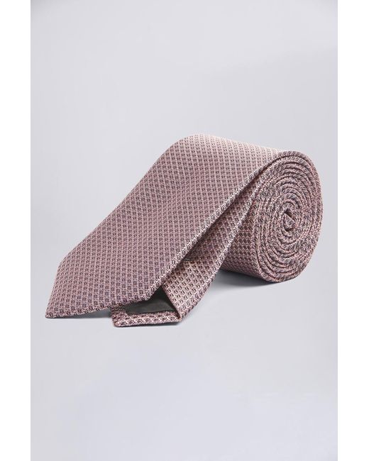Moss Bros Purple Rose Textured Tie for men
