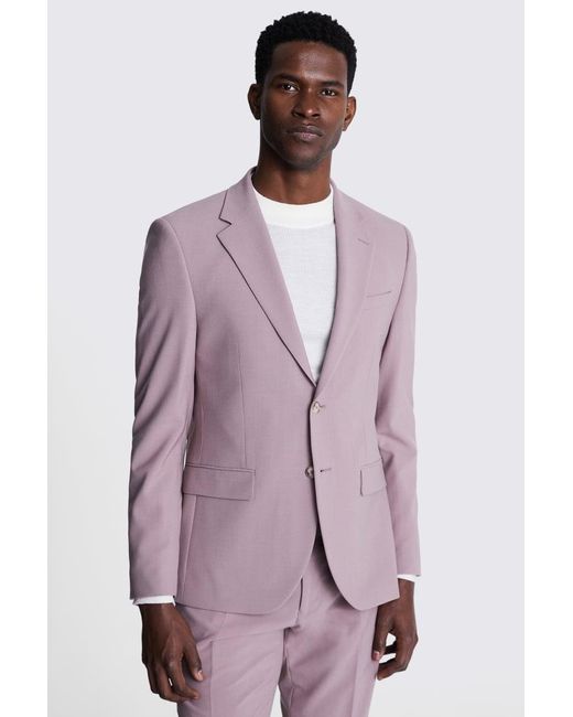 DKNY Purple Slim Fit Dusty Suit Jacket for men